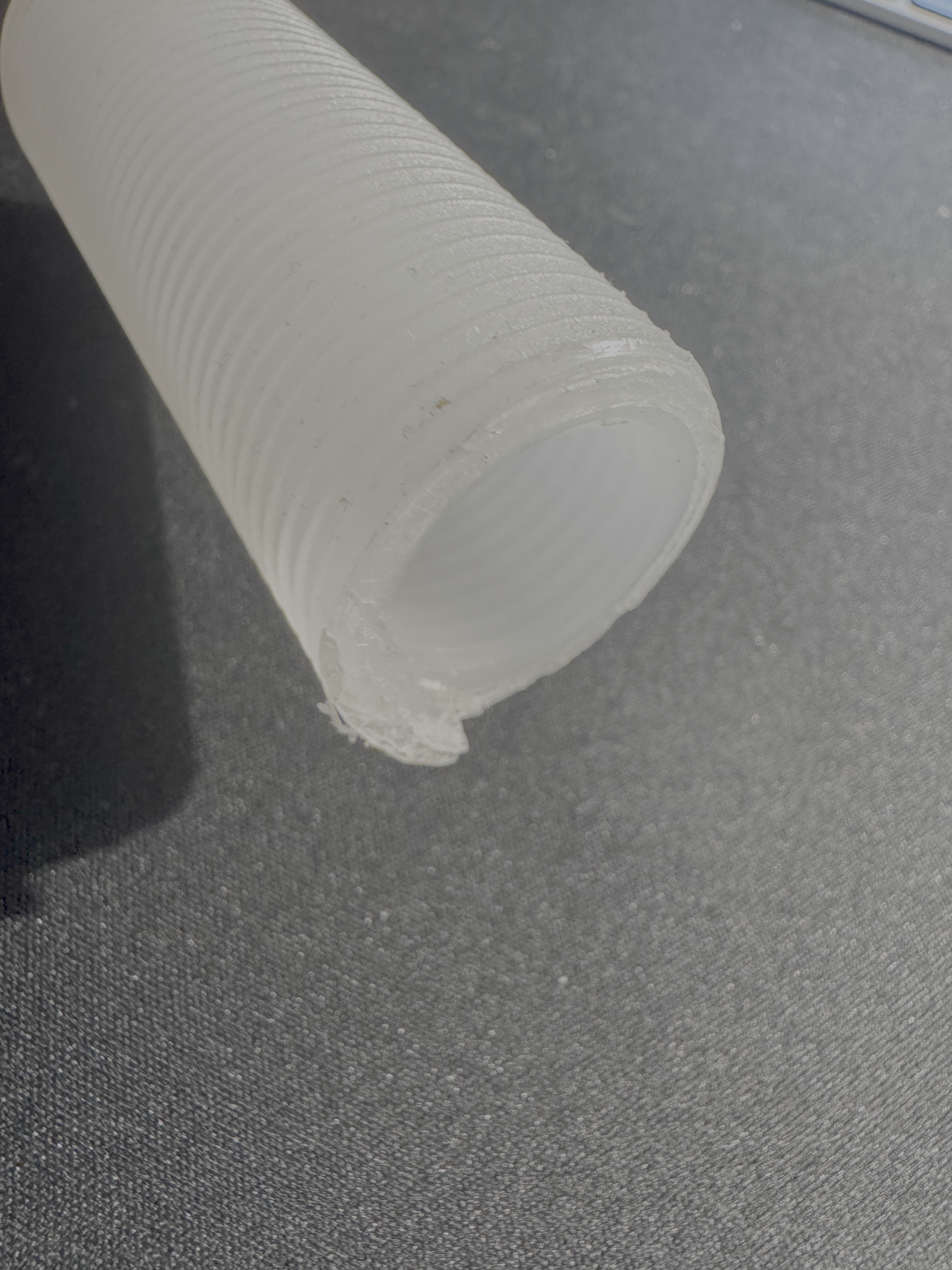 The original broken dispenser column